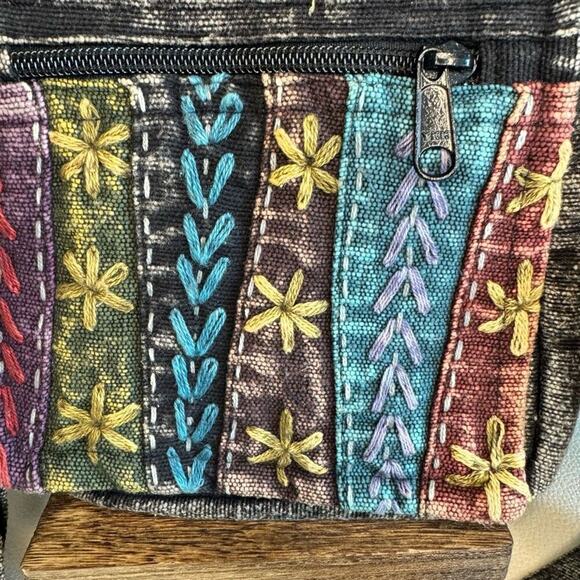 Canvas Fabric Purse Boho Crossbody Bag New FAST SHIP - Picture 3 of 12